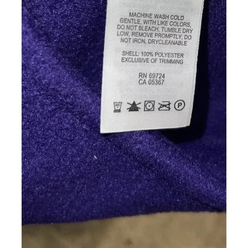 New Columbia Infant Pigtail Hat Infant One Size‎ Purple/Blue Winter Fleece Cap